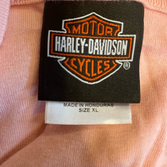 Harley Davidson Pink Embroidered Tank Top Size XL - Picture 9 of 11